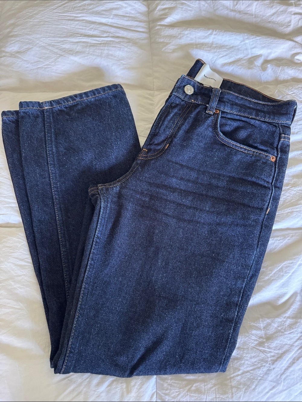 Greer Mid Rise Straight Short Jeans - Picture 2 of 9